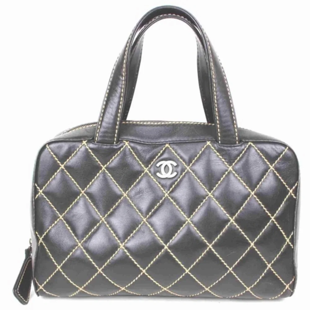 Chanel Wild Stich Black Leather bag